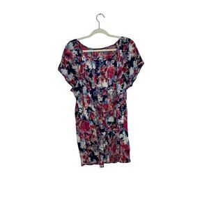 💥Roz & Ali floral blouse no size tag compares to an XL see measurements